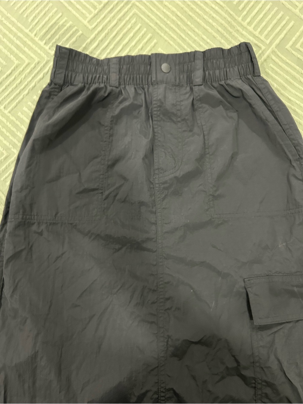 aerie Black Cargo Maxi Skirt - Picture 5 of 6